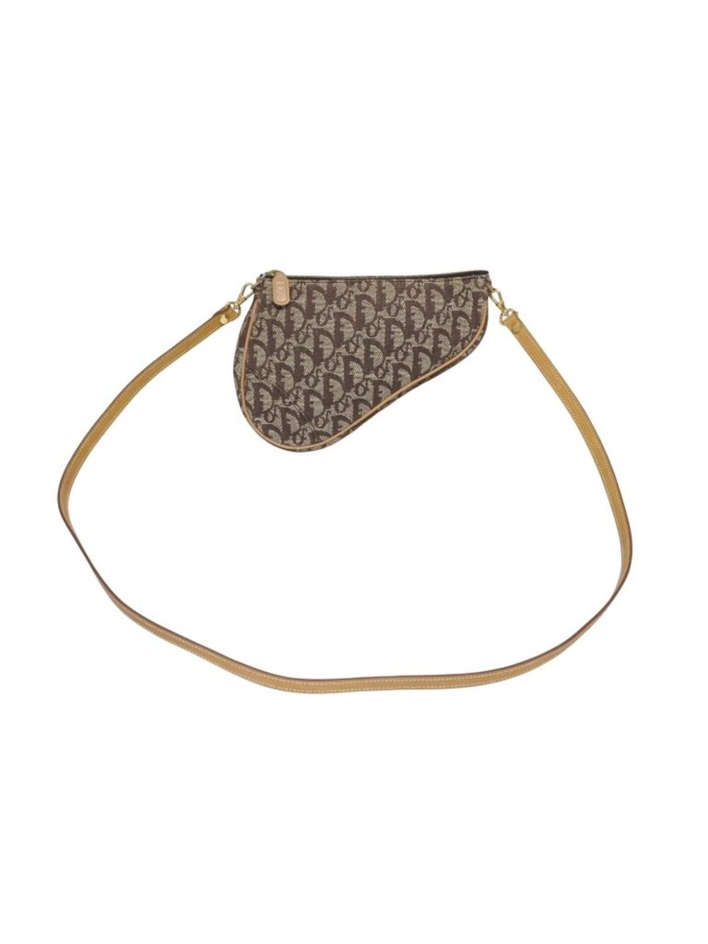 Dior Trotter Saddle Bag Pouch Brown